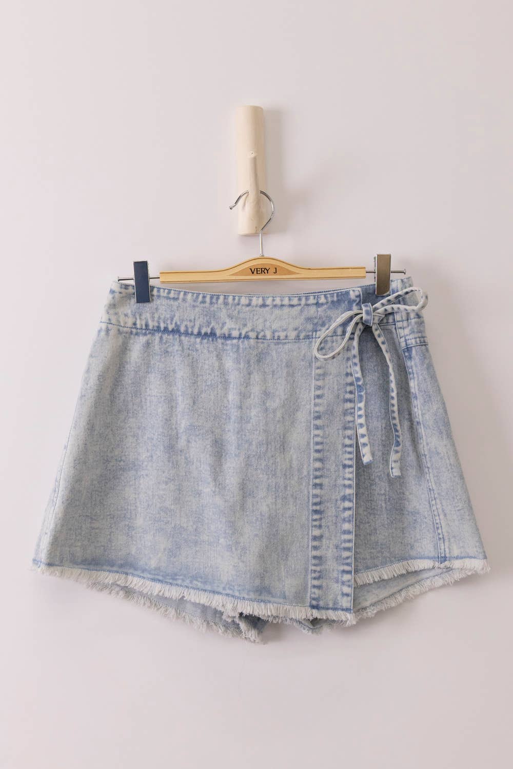 Washed Denim Skort