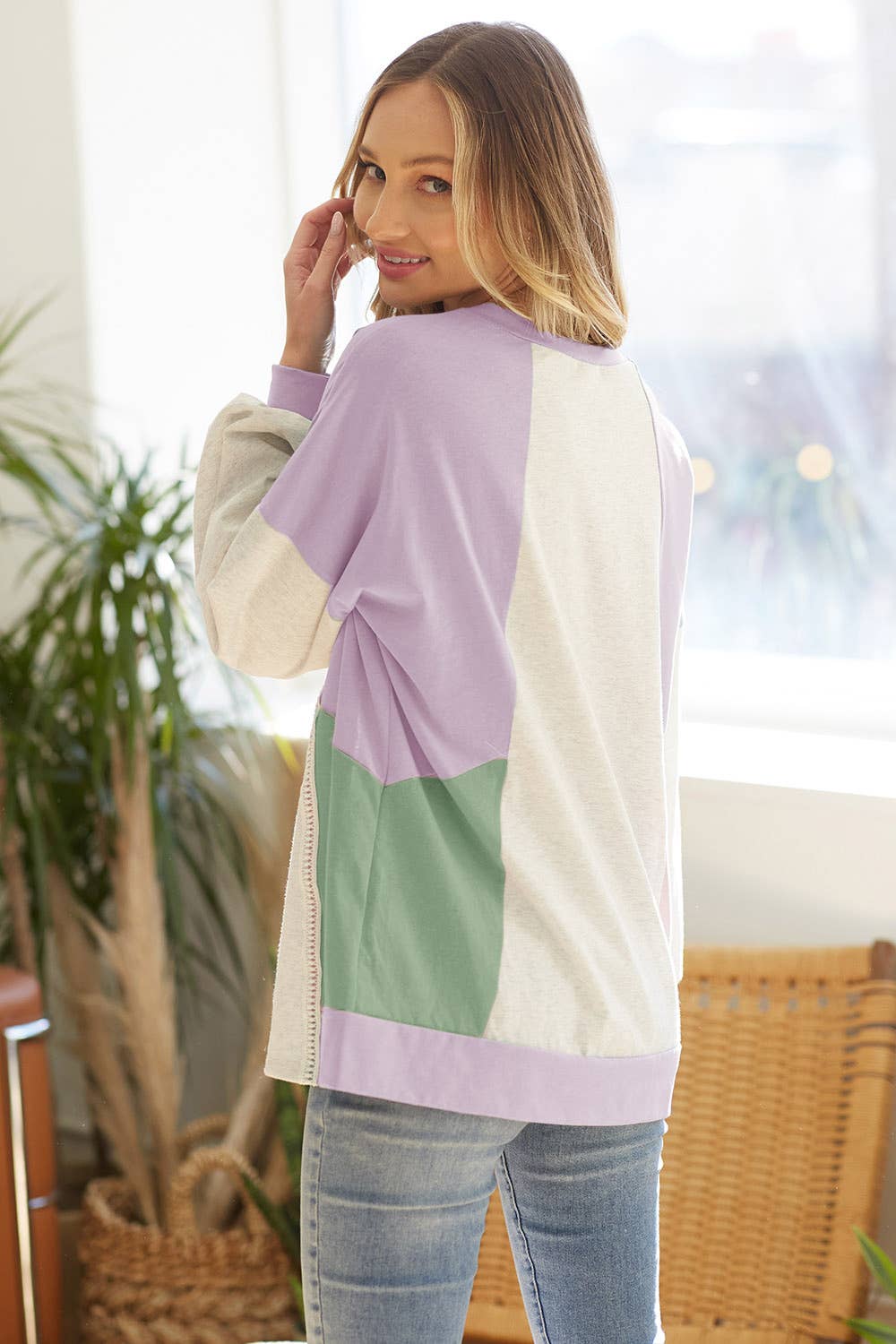 Jersey Colorblock Top