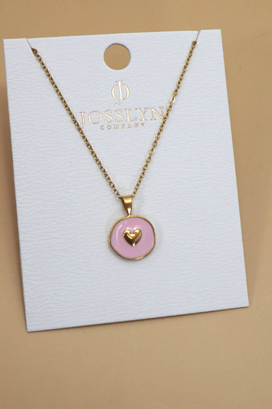 18K STAINLESS STEEL TARNISH FREE  | HEART PINK