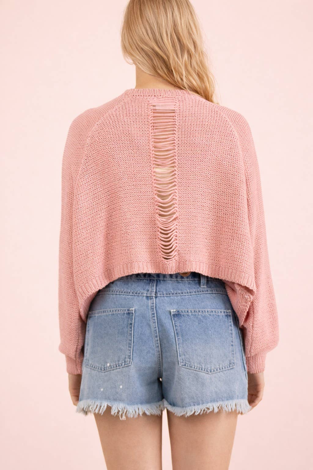 Solid Knit Sweater Cardigan