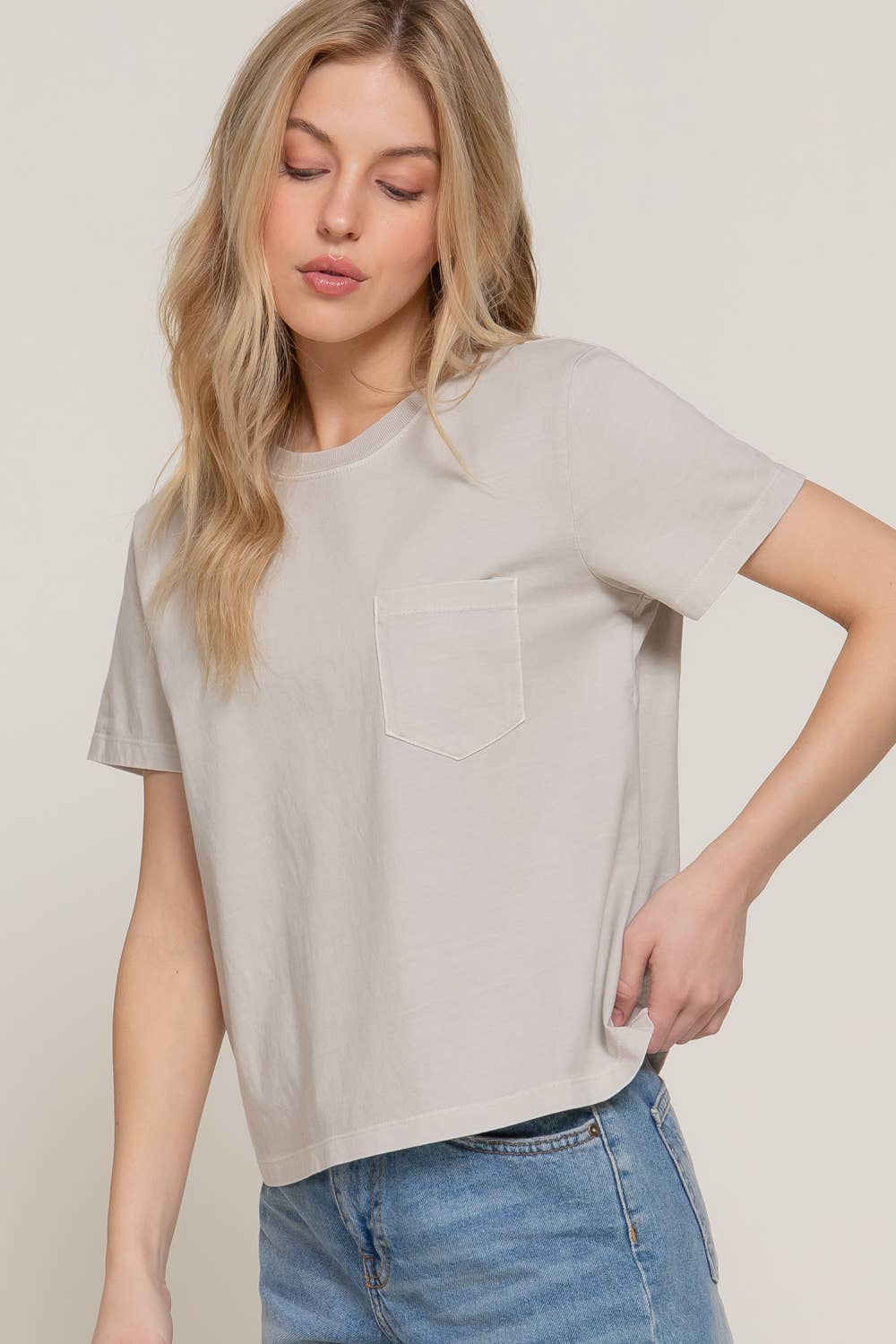 Short Sleeve Knit Top