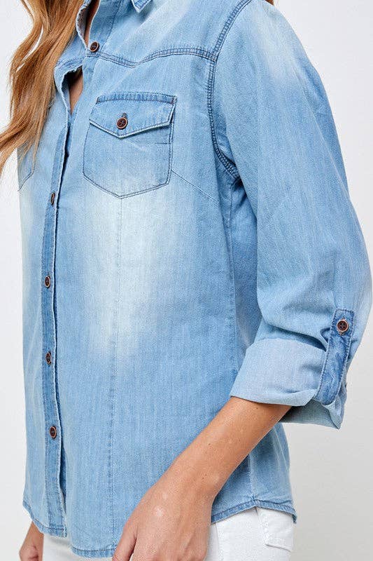 Denim Button Up Shirt