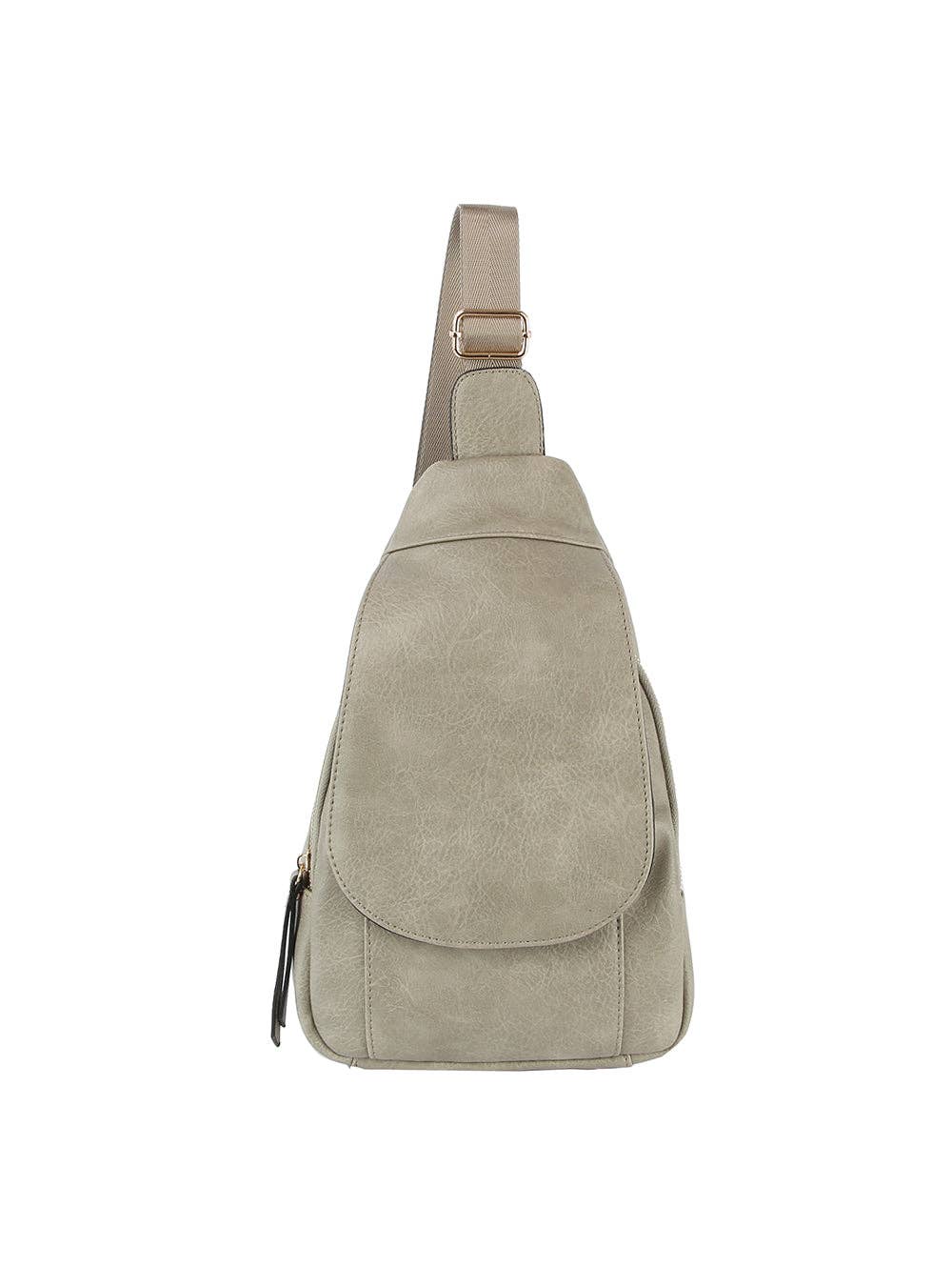 Front Crossbody Sling Fashion Bag: Grey
