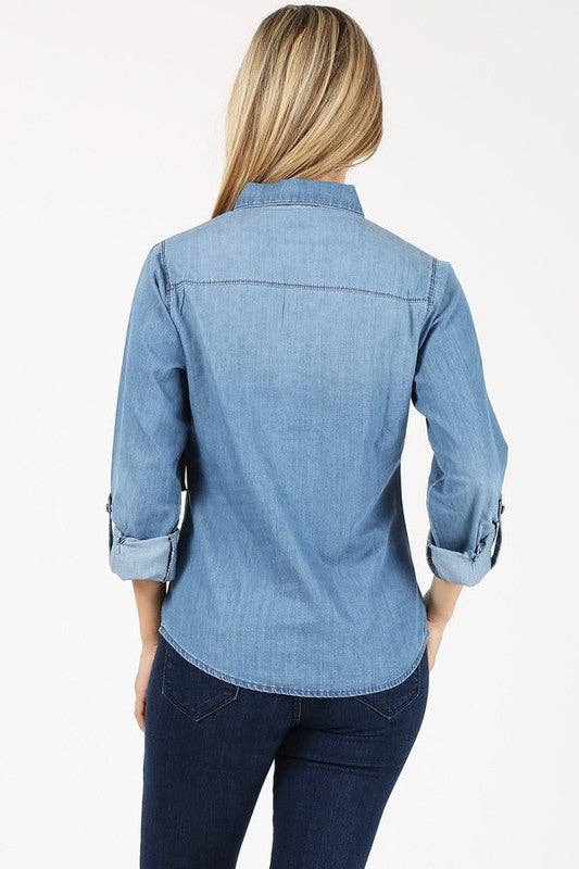 Denim Button Up Shirt
