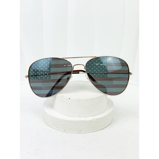 American Flag Aviator Sunglasses
