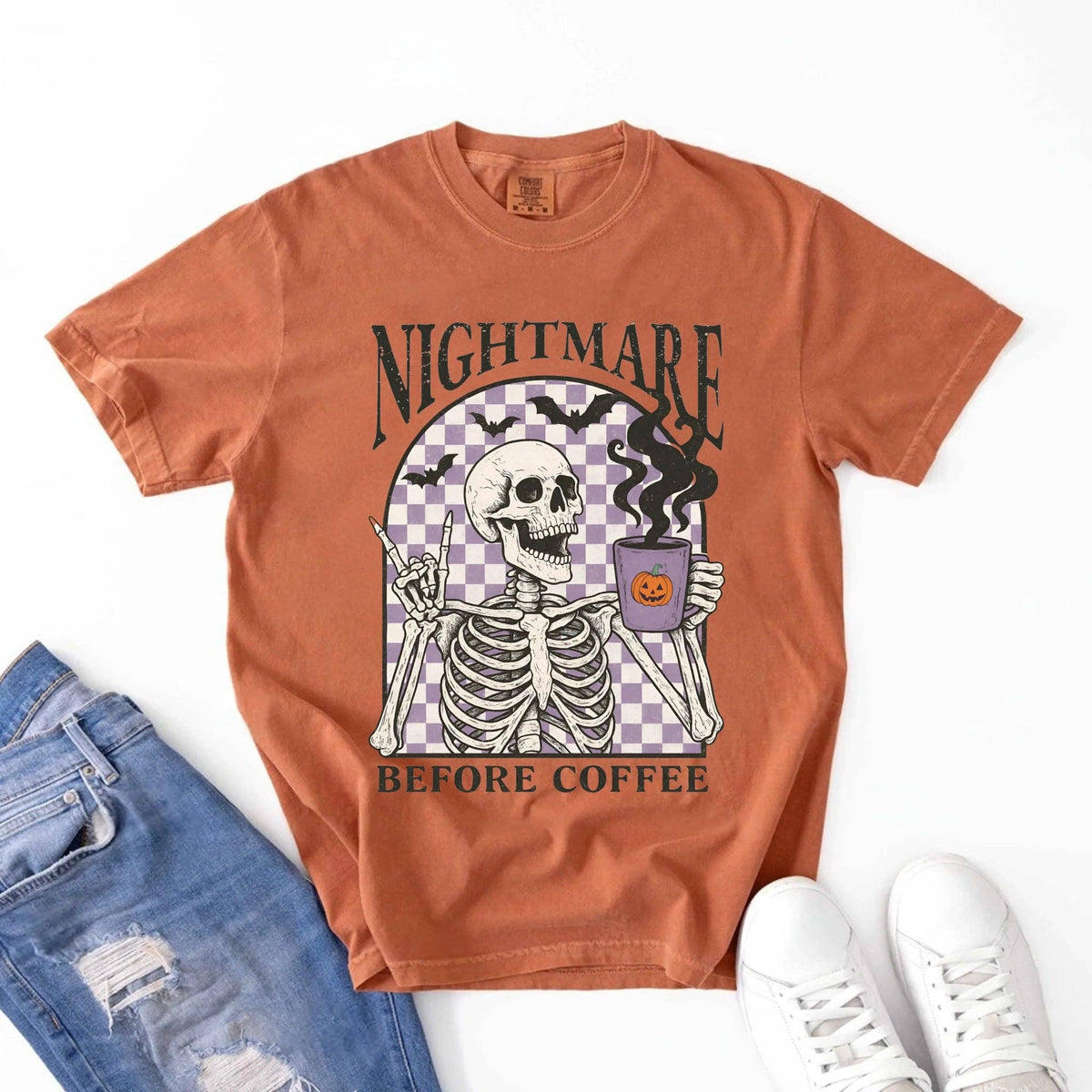 Nightmare Before Coffee Comfort Colors Shirt