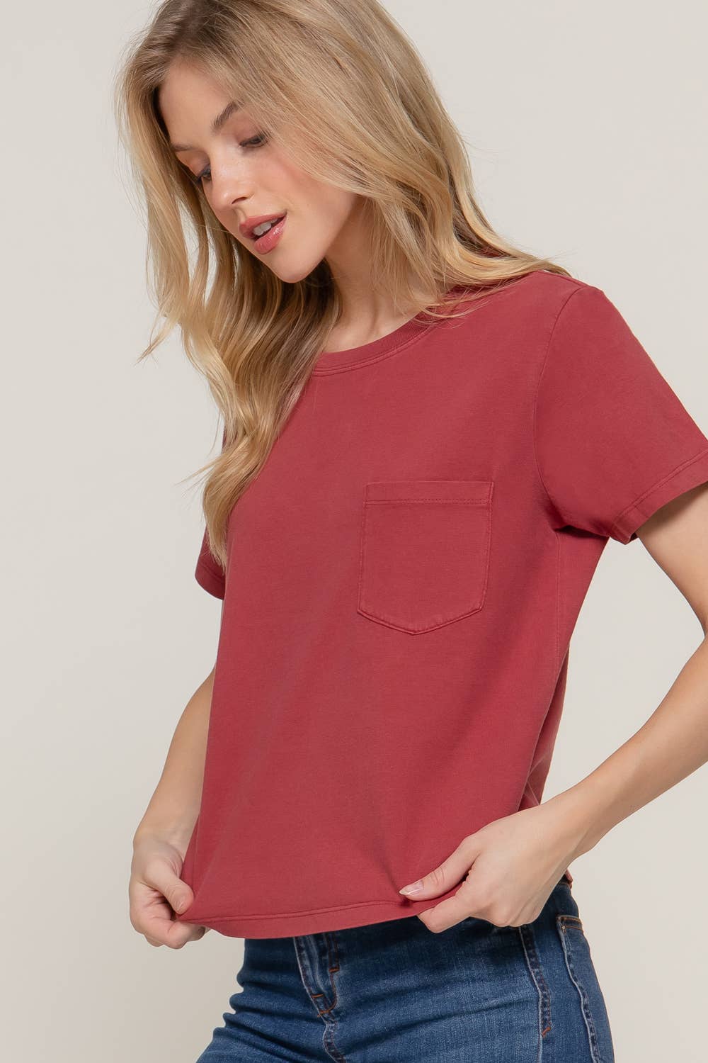 Short Sleeve Knit Top