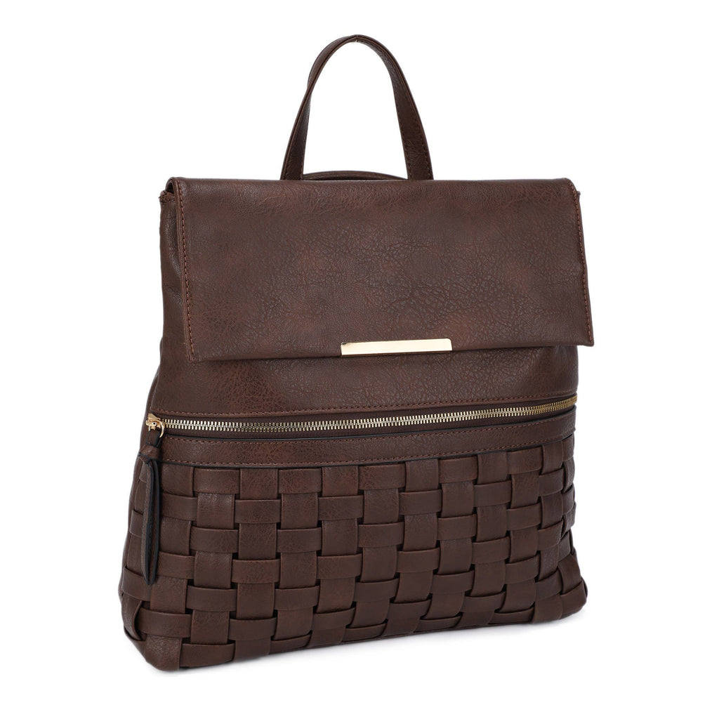 ALINA BACKPACK WITH WOVEN DETAIL