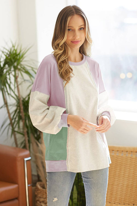 Jersey Colorblock Top