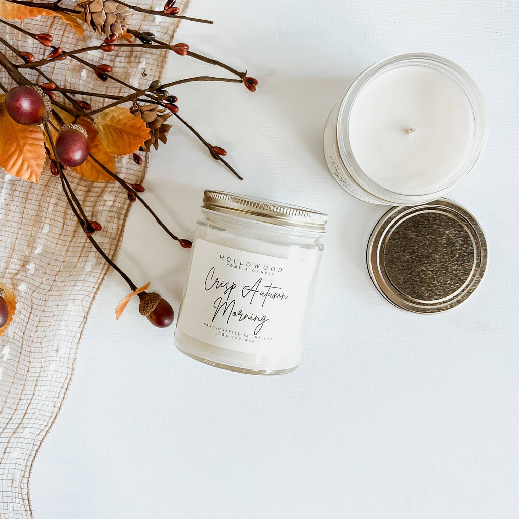 CRISP AUTUMN MORNING | FALL CANDLE | 100% SOY WAX | 8 OZ