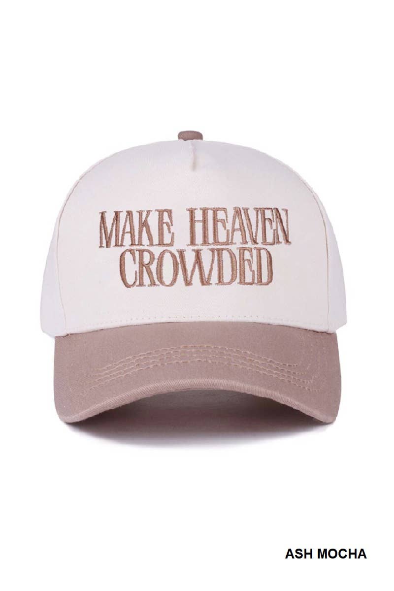 Make Heaven Crowded Two Tone Canvas:ASH MOCHA