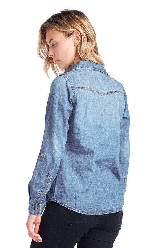 Denim Button Up Shirt