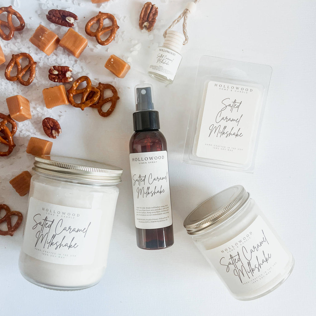 SALTED CARAMEL MILKSHAKE | FALL CANDLE | 100% SOY WAX | 8 OZ