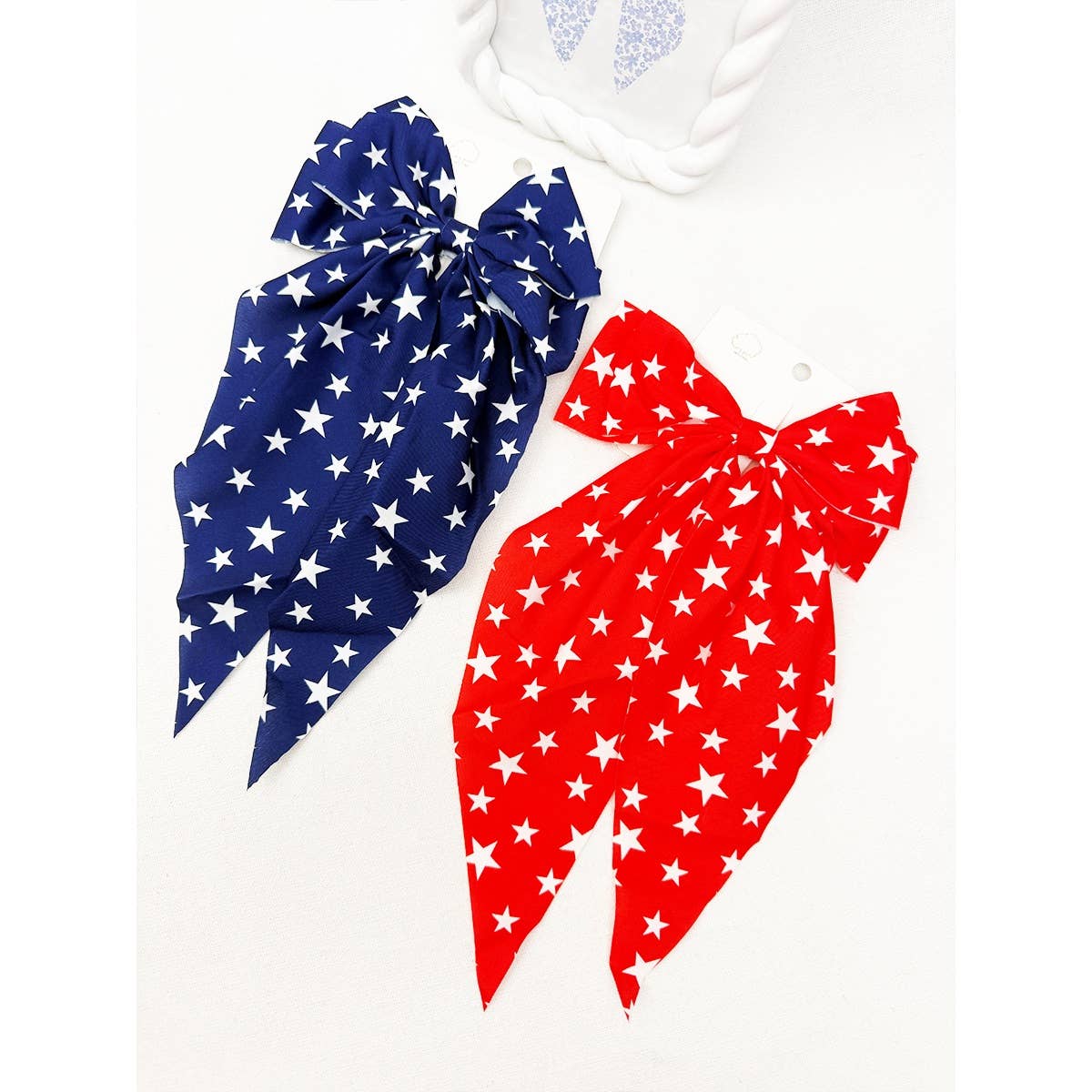 Star Long Tail Bow Hair Clip