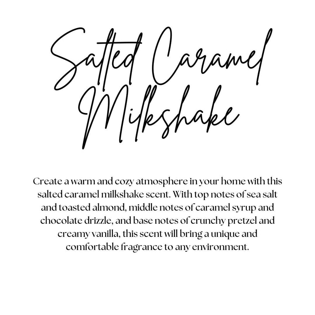 SALTED CARAMEL MILKSHAKE | FALL CANDLE | 100% SOY WAX | 8 OZ