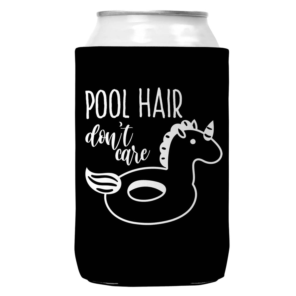 Pool Hair Don't Care Can Coozie: 12oz Cans