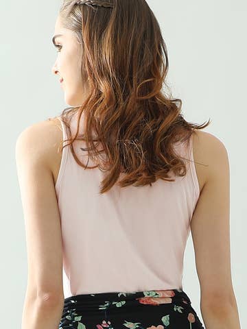 SOFT MODAL SLEEVLESS TOP: LPink