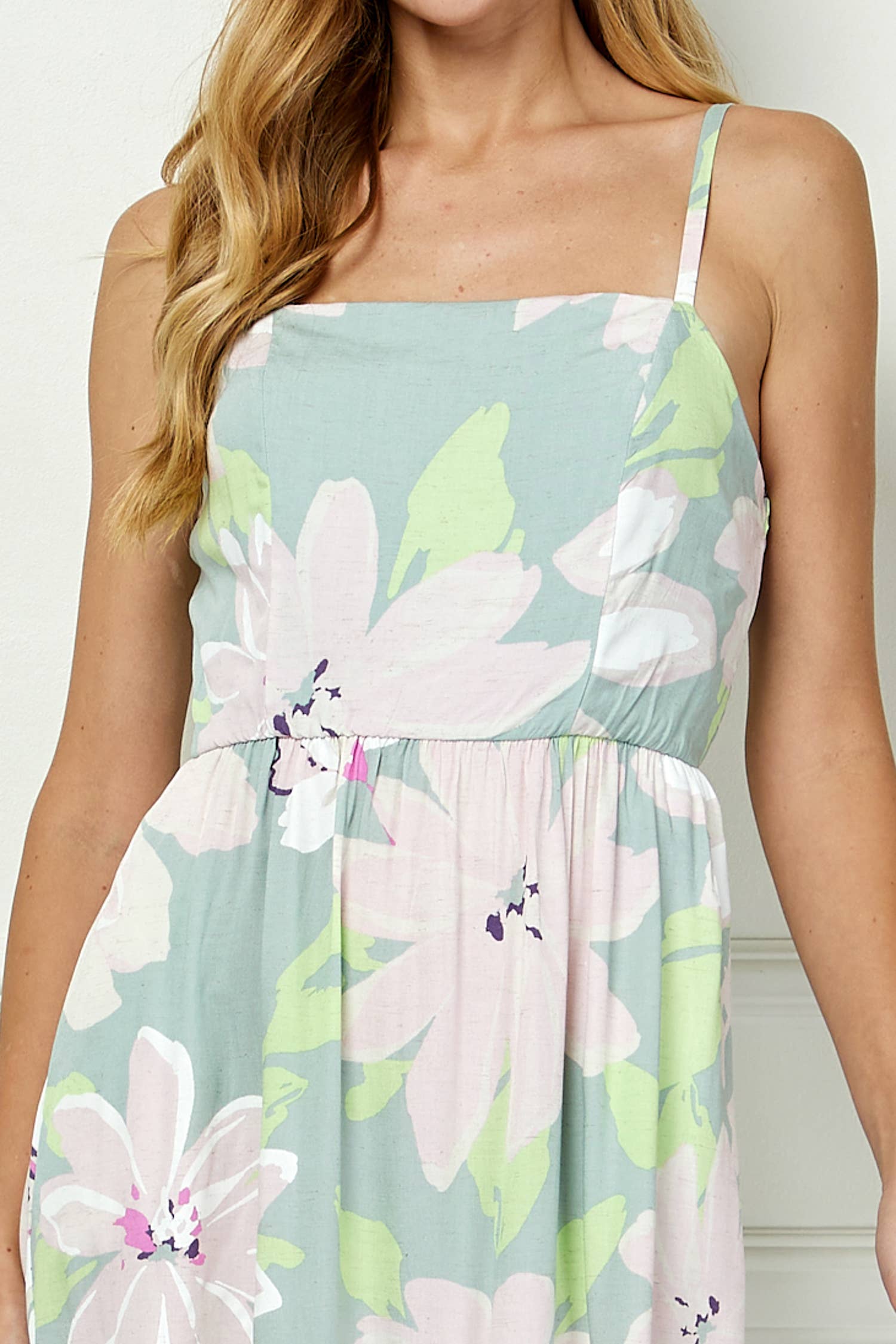 STATEMENT PRINT CAMI MAXI DRESS