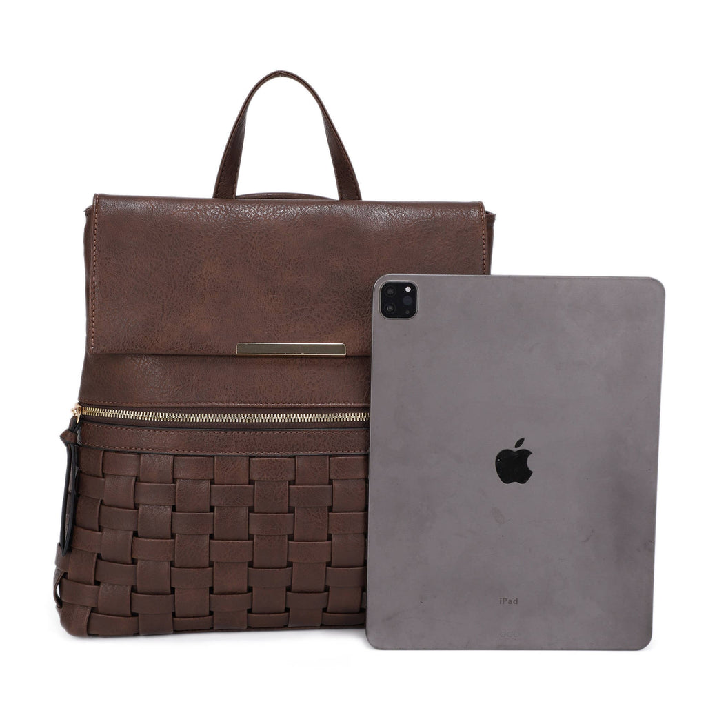 ALINA BACKPACK WITH WOVEN DETAIL
