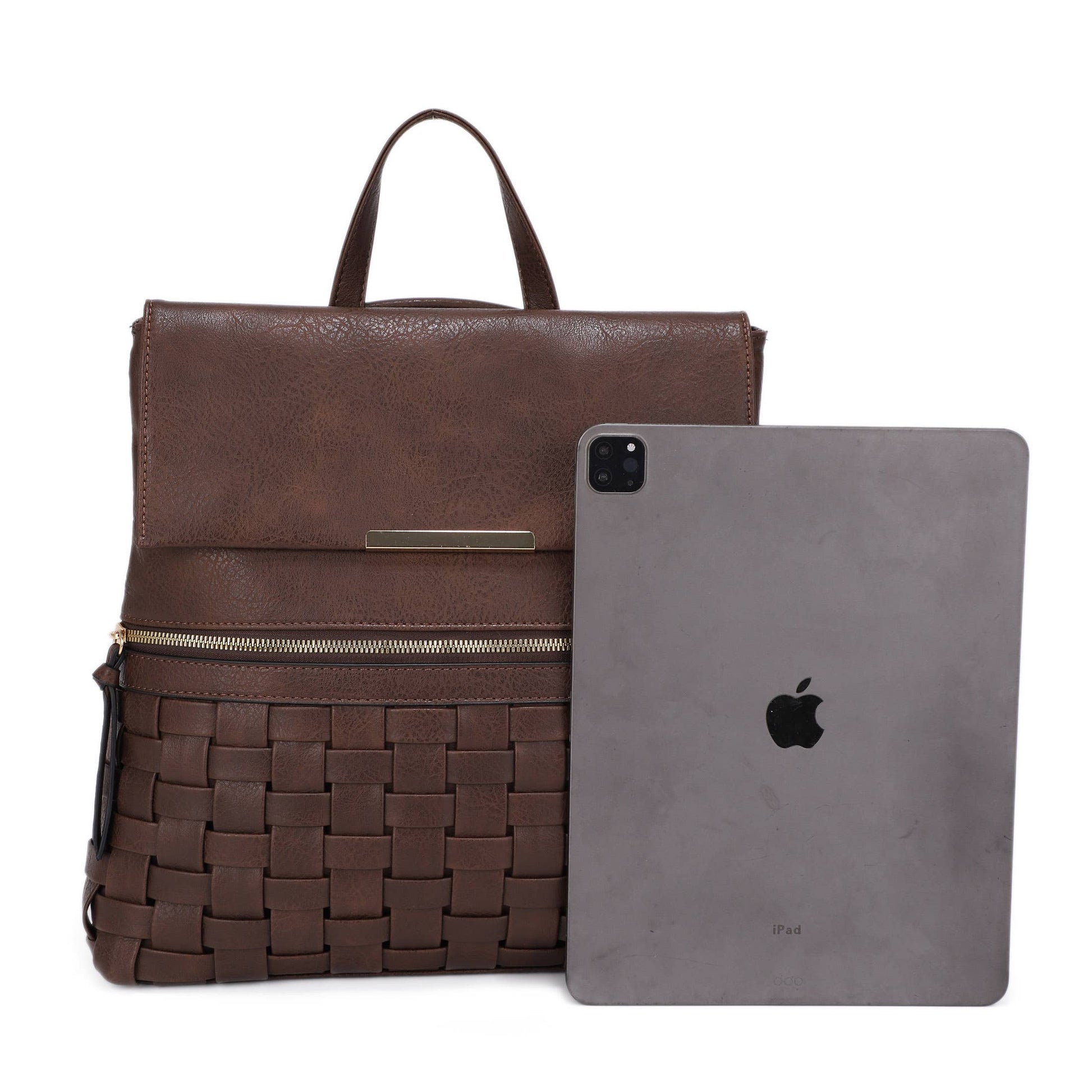 ALINA BACKPACK WITH WOVEN DETAIL
