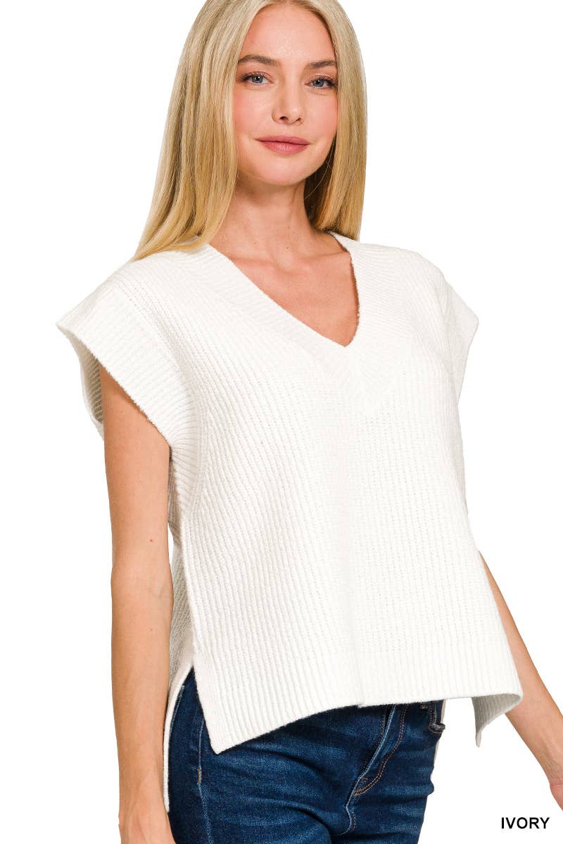 Sweater Vest: IVORY