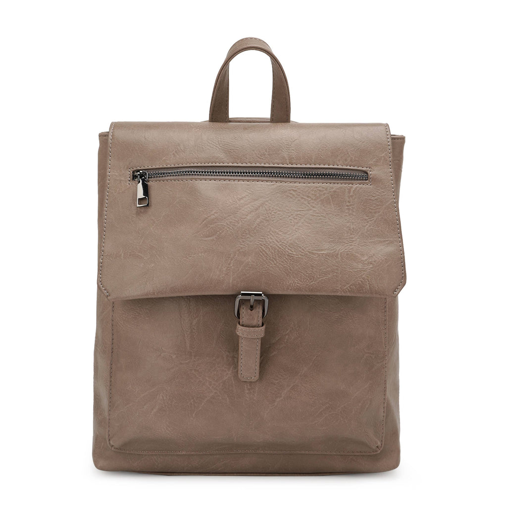 Margot Distressed Vegan Leather Casual Convertible Backpack