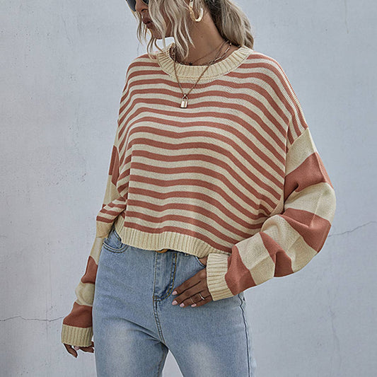 STRIPED PULLOVER SWEATER