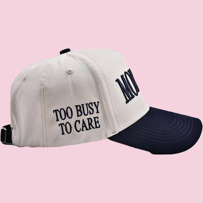 Embroidered MOMMIN Baseball Cap: Leopard
