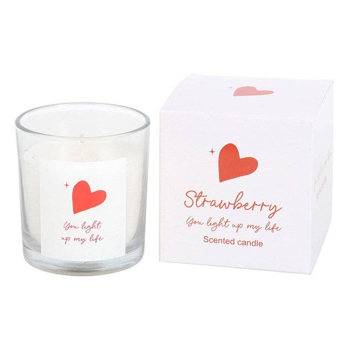 You Light Up My Life Strawberry  Candle
