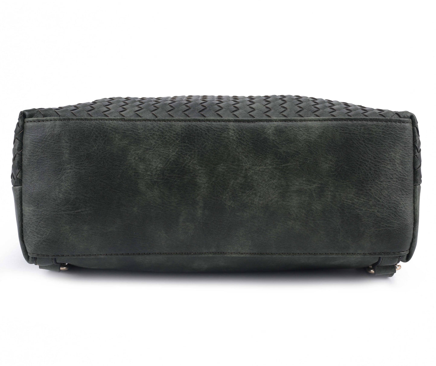 HELENA Woven Flap Backpack: Black