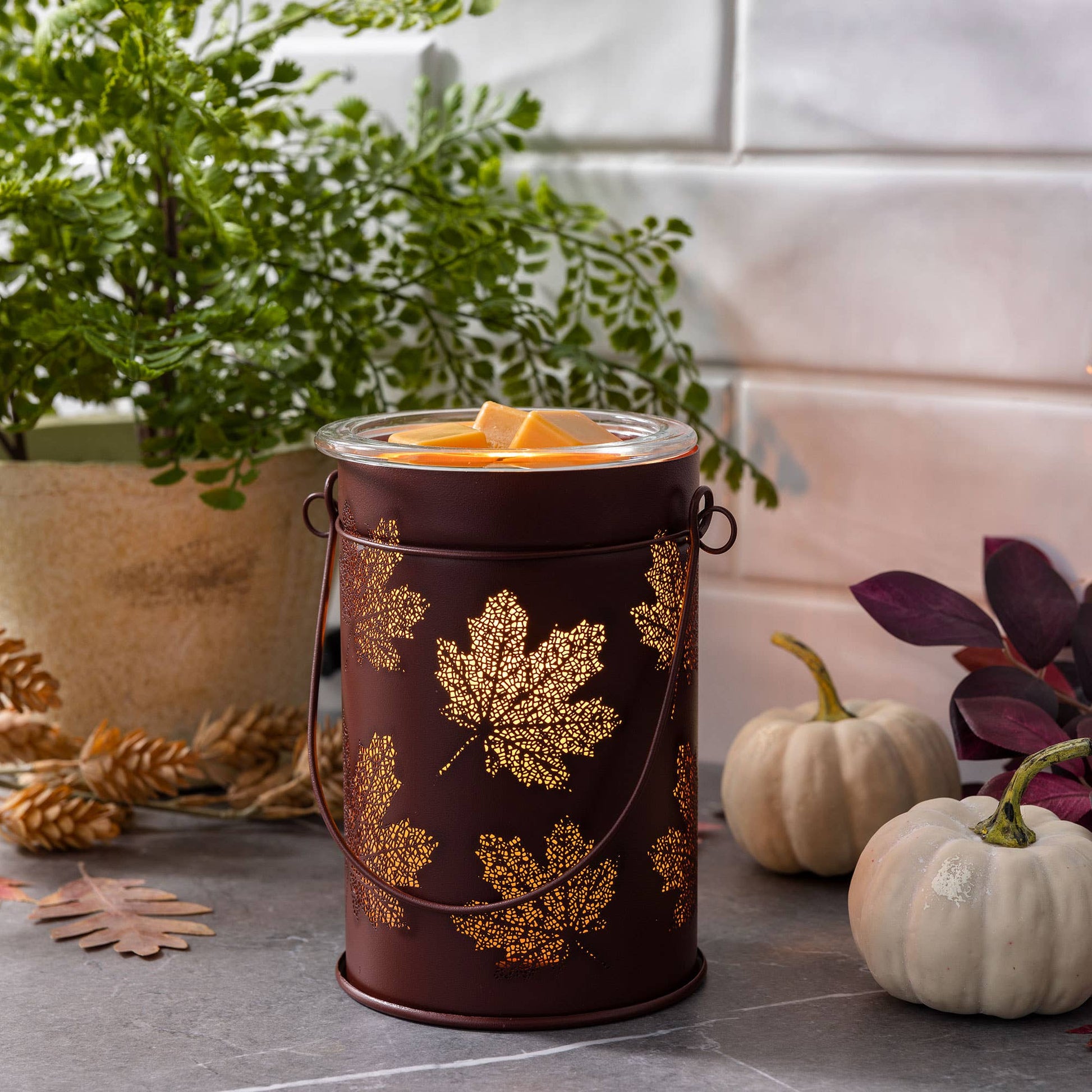 Vintage Bulb Illumination Warmer Deluxe-Fall Leaves