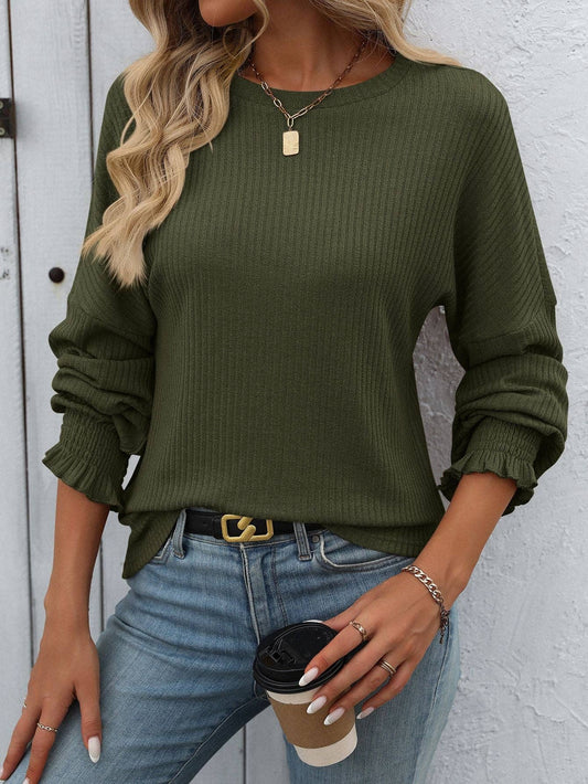Loose Ruffle sleeved Sweater
