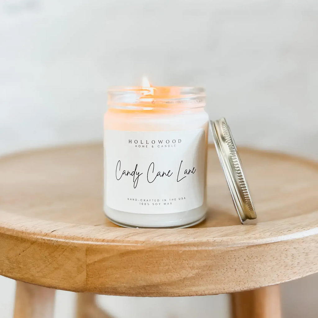 CANDY CANE LANE | HOLIDAY CANDLE | 100% SOY WAX | 8 OZ