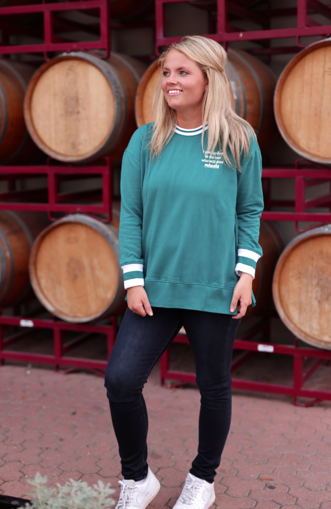 Graphic Sweatshirt – Great Day Because God Made It - Retro: