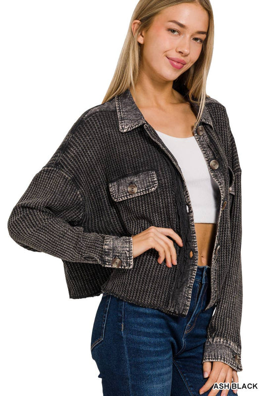 Waffle Acid Wash Crop