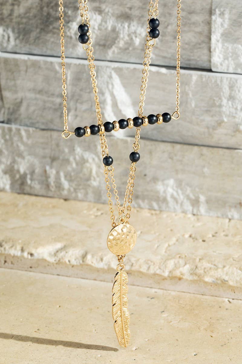 Multi Mix Charm Necklace: White
