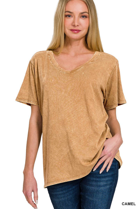Mineral Washed  Top: CAMEL