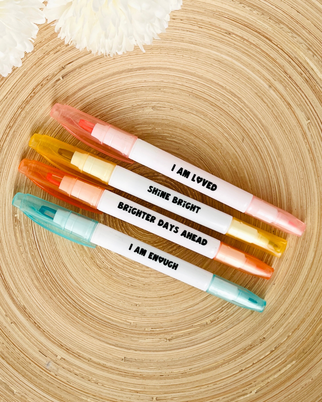 Inspirational Highlighter Pens | Motivational Affirmation