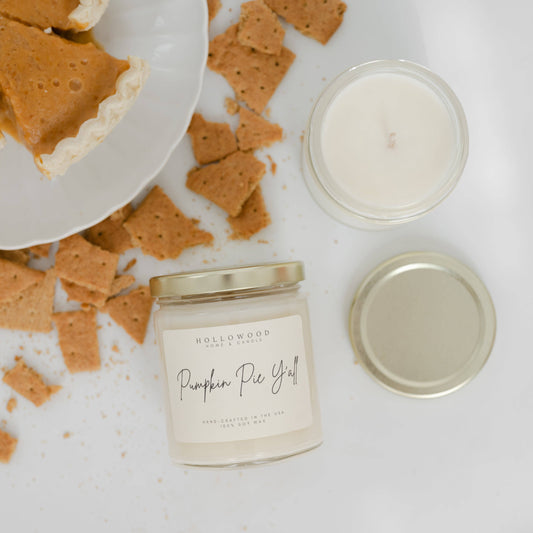PUMPKIN PIE Y'ALL | FALL | 8 OZ CANDLE: 8 OZ