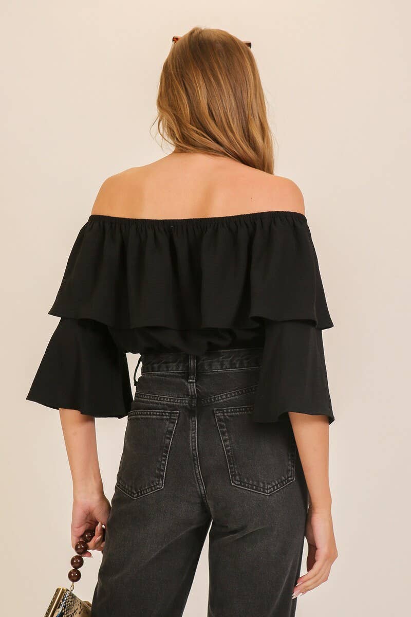 Ruffle Off-shoulder Top
