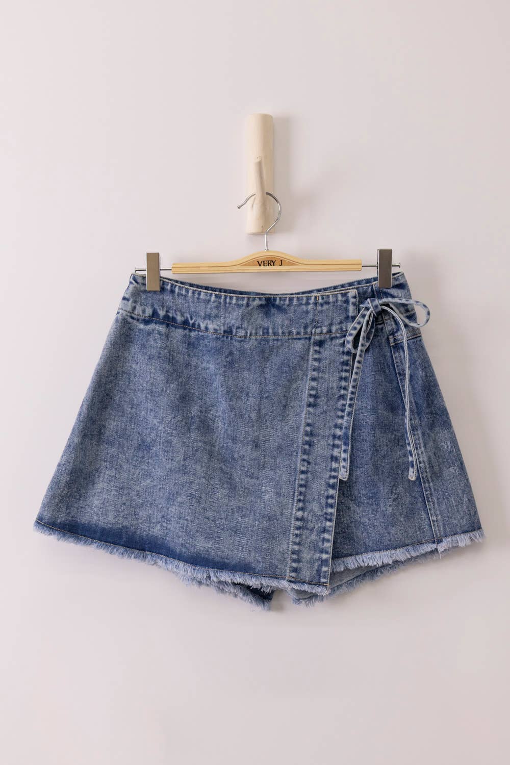 Washed Denim Skort