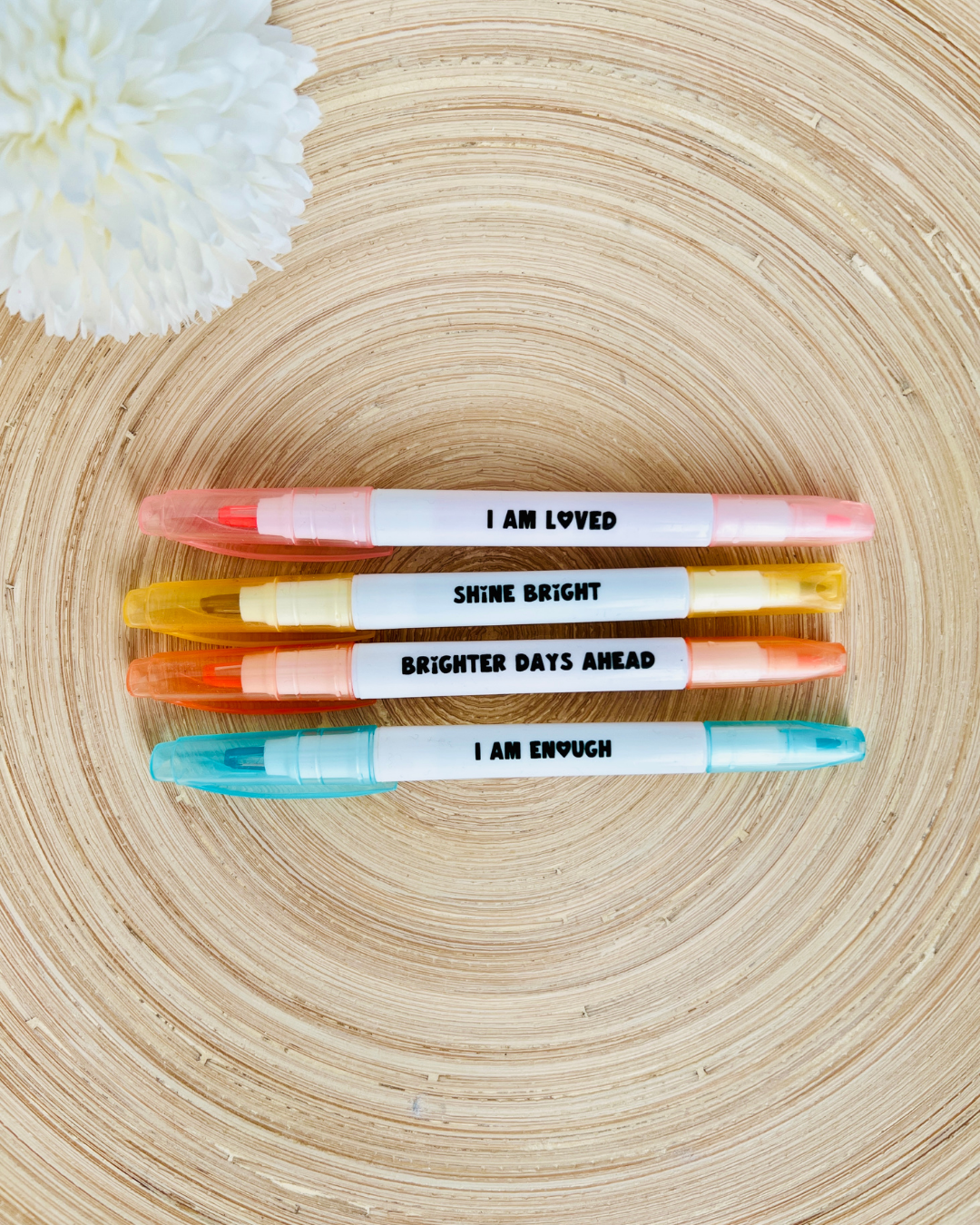 Inspirational Highlighter Pens | Motivational Affirmation