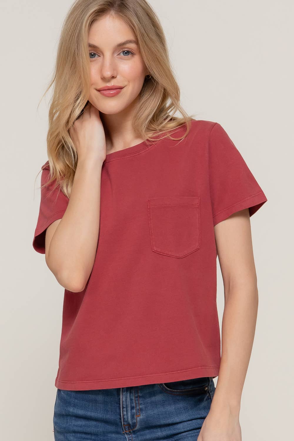 Short Sleeve Knit Top