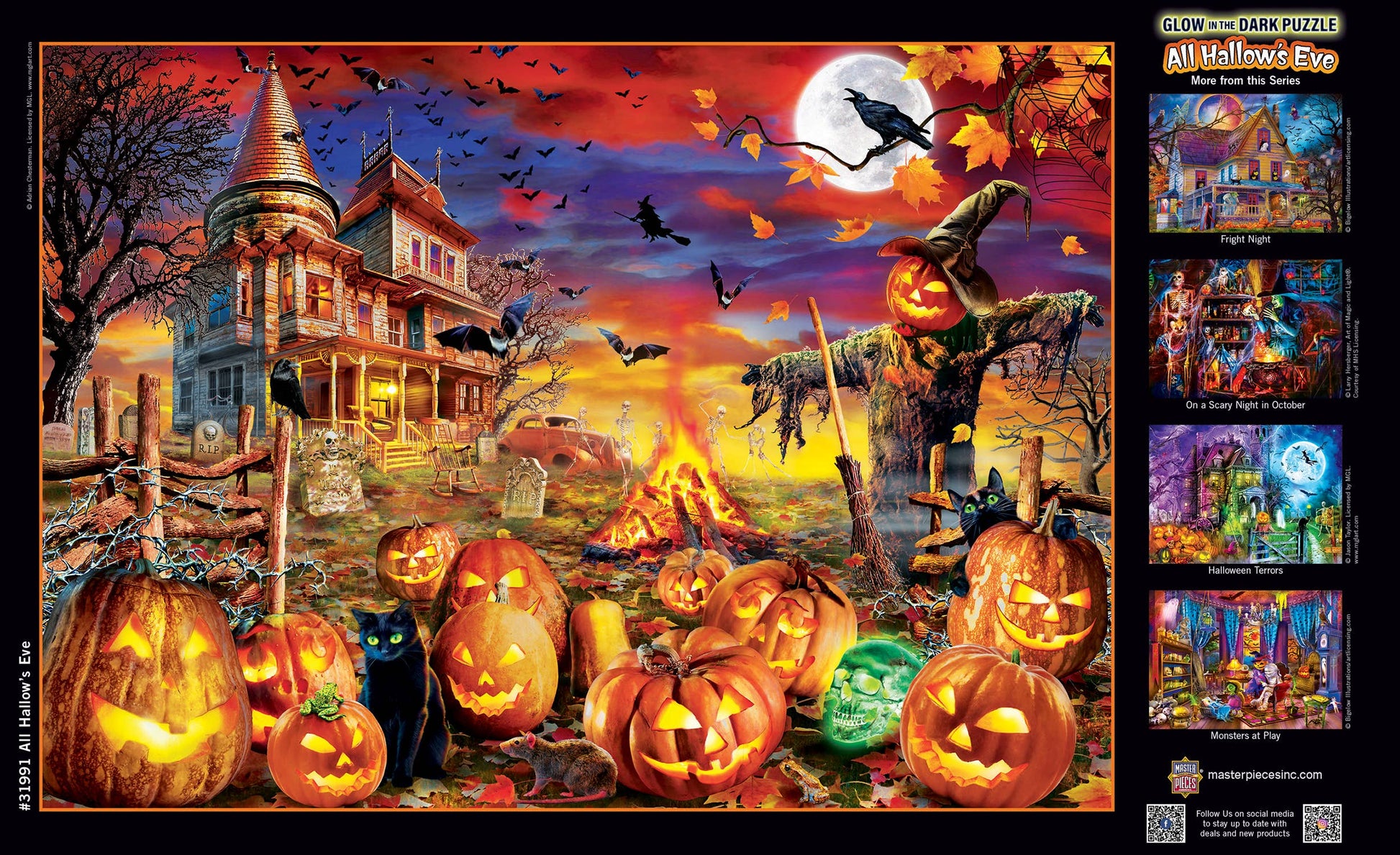 Glow in the Dark - All Hallow's Eve 500 Piece Puzzle