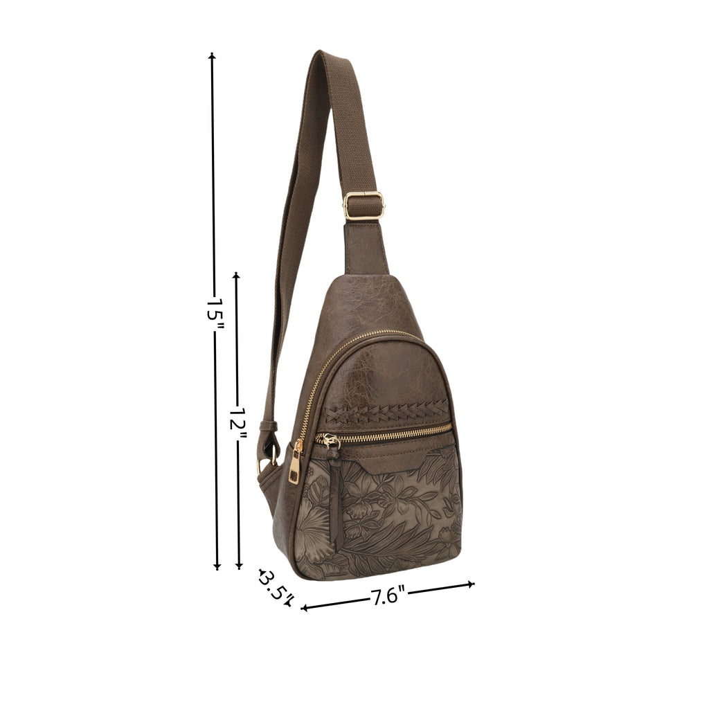 Jane Hibiscus Sling Bag