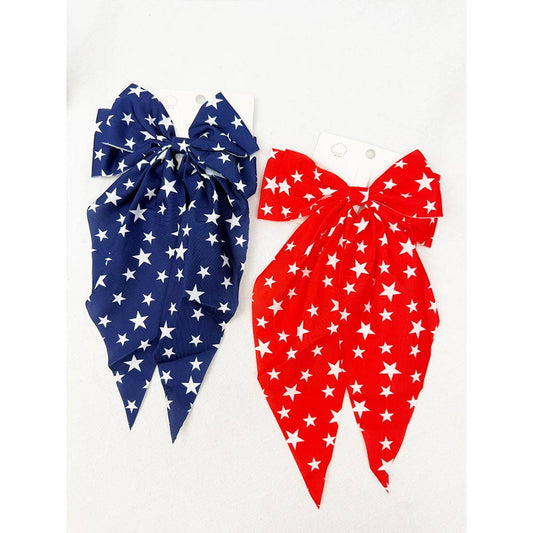 Star Long Tail Bow Hair Clip