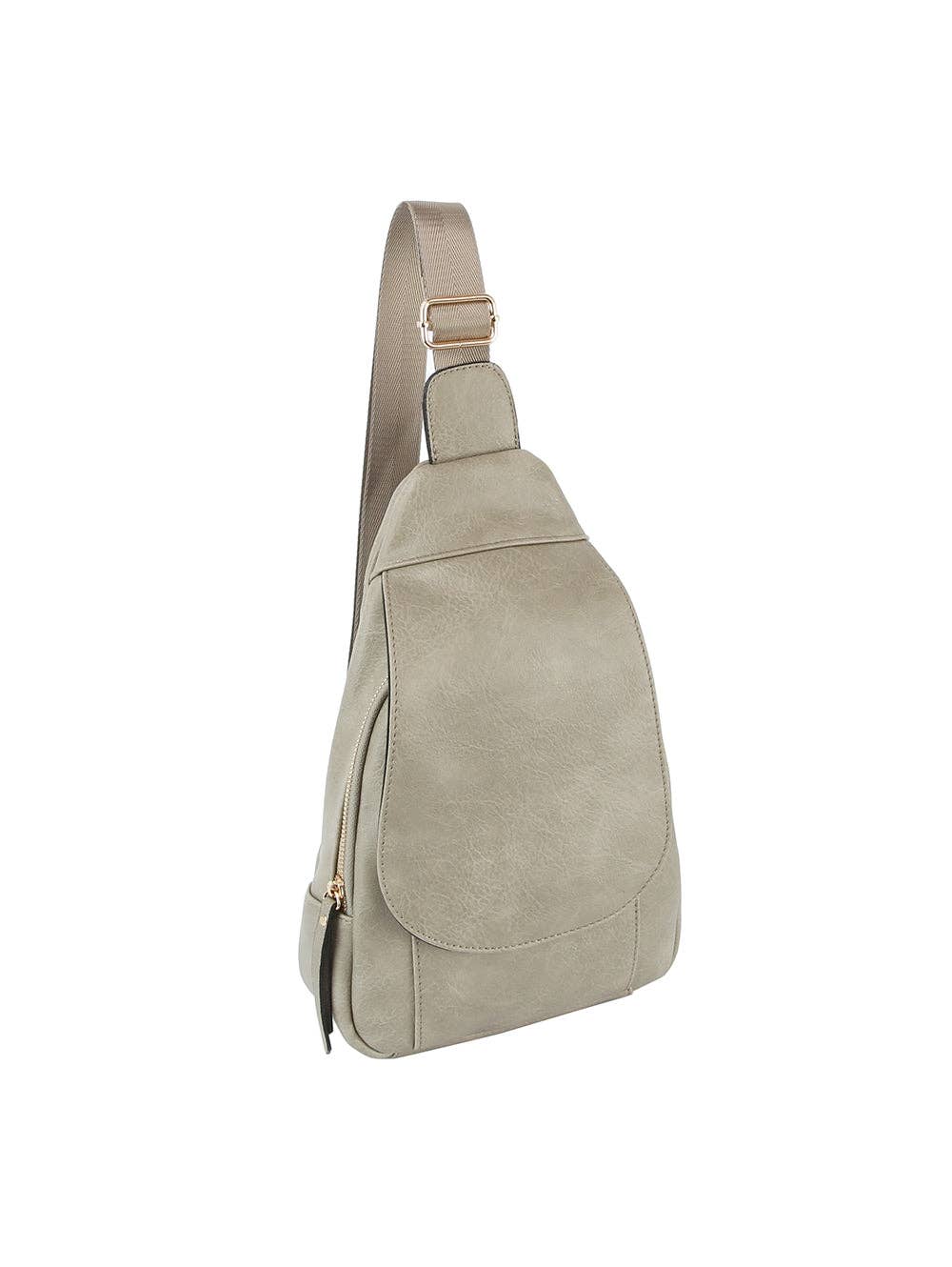 Front Crossbody Sling Fashion Bag: Grey