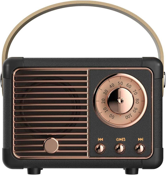 Vintage Bluetooth Speaker: Black