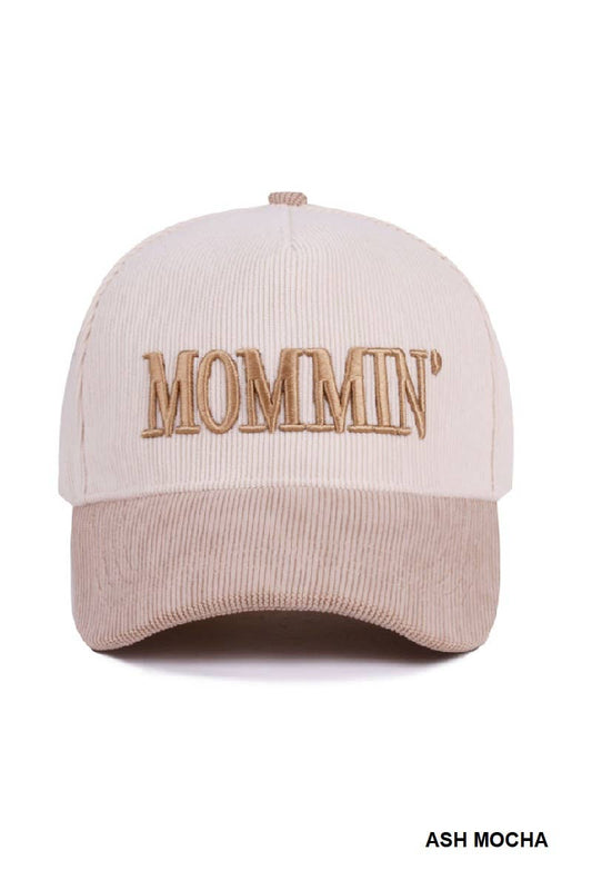 Mommin’ Two Tone Corduroy Cap