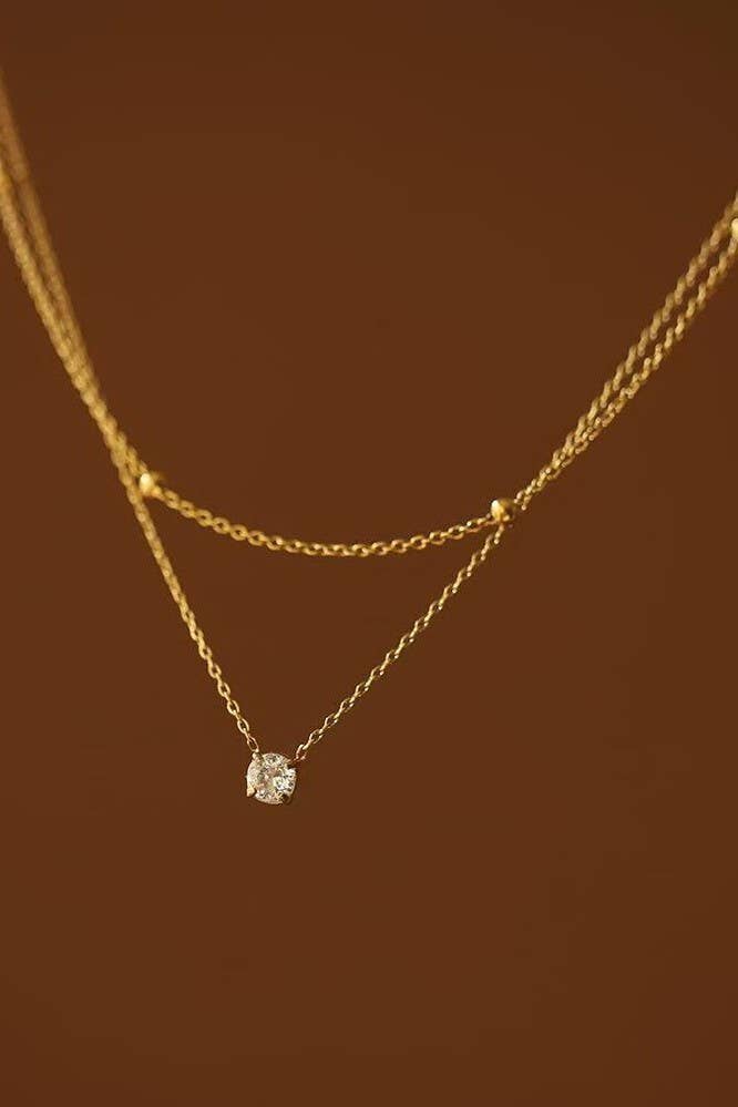 18K STAINLESS STEEL TARNISH FREE NECKLACE SET